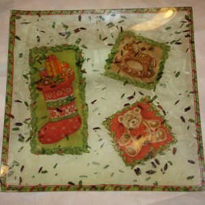 Plato Navidad con tres motivos